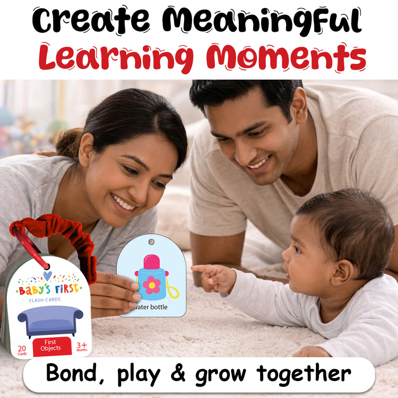 Baby’s First Flash Cards – First Objects | Early Learning & Mind Building Cards (3+ Months)