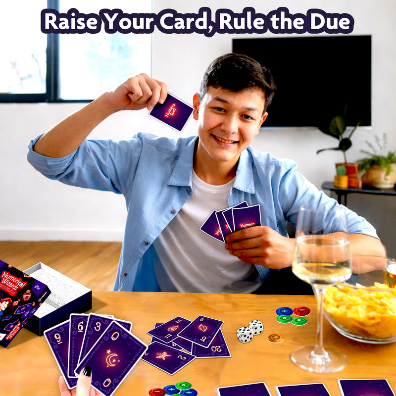 Numerical Wizards – Fun Maths & Number Card Game for Kids, Teens & Family (Age 8–99 Years)