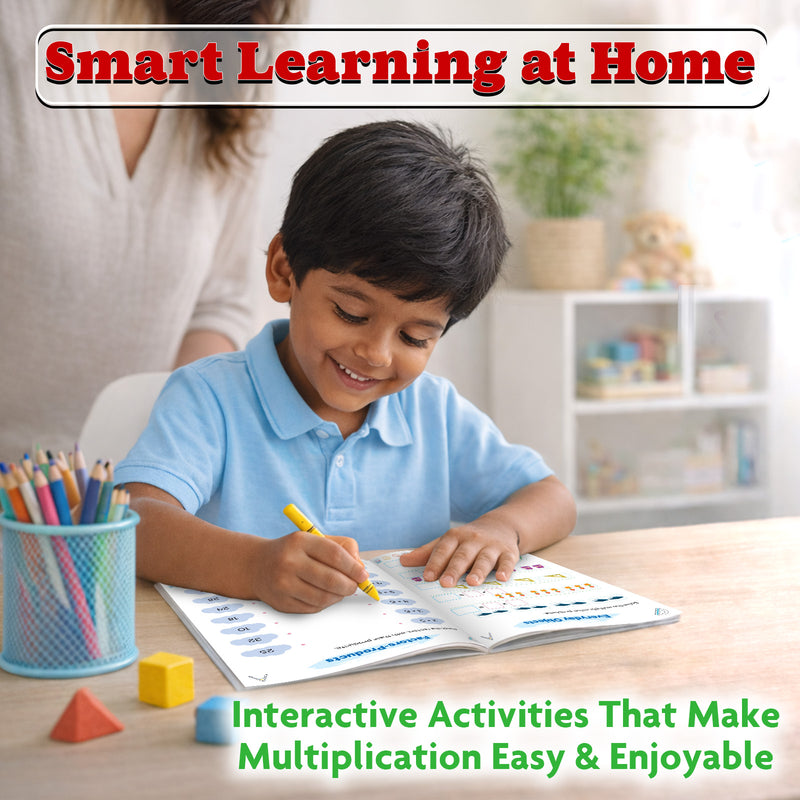 STEAM Maths Multiplication Workbook for Class 3 | Activity Book with Repeated Addition & Word Problems (Age 7–9 Years)