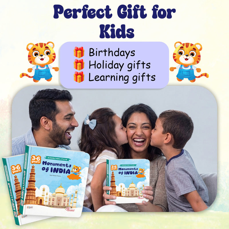 Monuments of India – Early Learning Board Book for Kids (Age 3–6 Years) | Toddler Activity Books