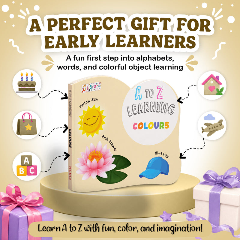 A to Z Learning Colours Board Book for Kids –Colour Picture Early Learning (Age 1+ Years)