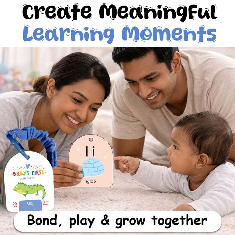 Baby’s First Flash Cards – ABC | Alphabet Learning & Mind Building Cards (3+ Months)