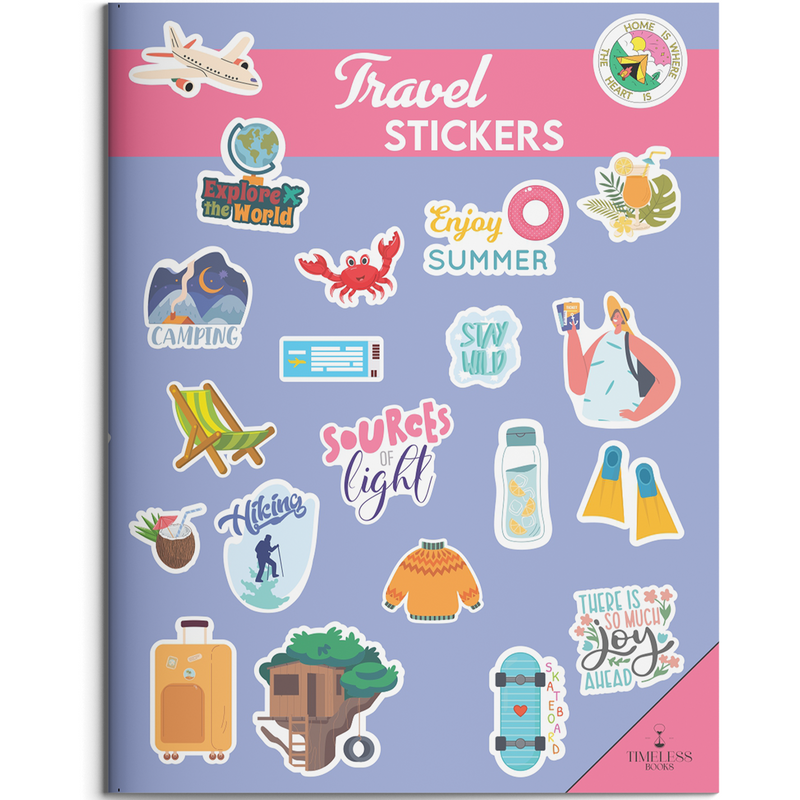 Travel Stickers Book for Kids – 100+ Colourful World Travel Creative Sticker (Age 3+ Years)