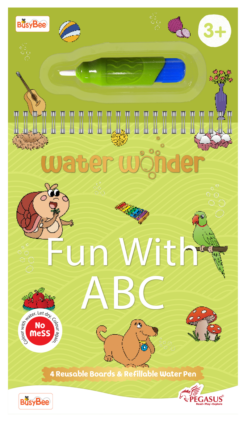 Water Wonder Colouring Book – Alphabet Theme Reusable Magic Books for Kids (Age 3+ Years)
