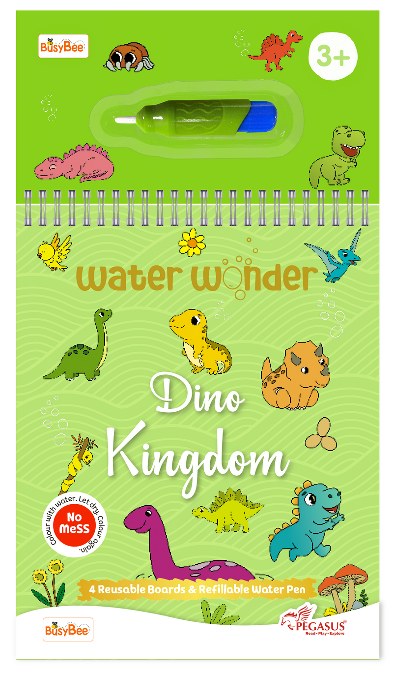 Water Wonder Colouring Book – Dinosaurs Theme Reusable Magic Books for Kids (Age 3+ Years)
