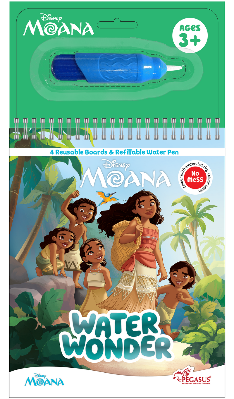 Water Wonder Colouring Book – Moana Theme Reusable Magic Books for Kids (Age 3+ Years)