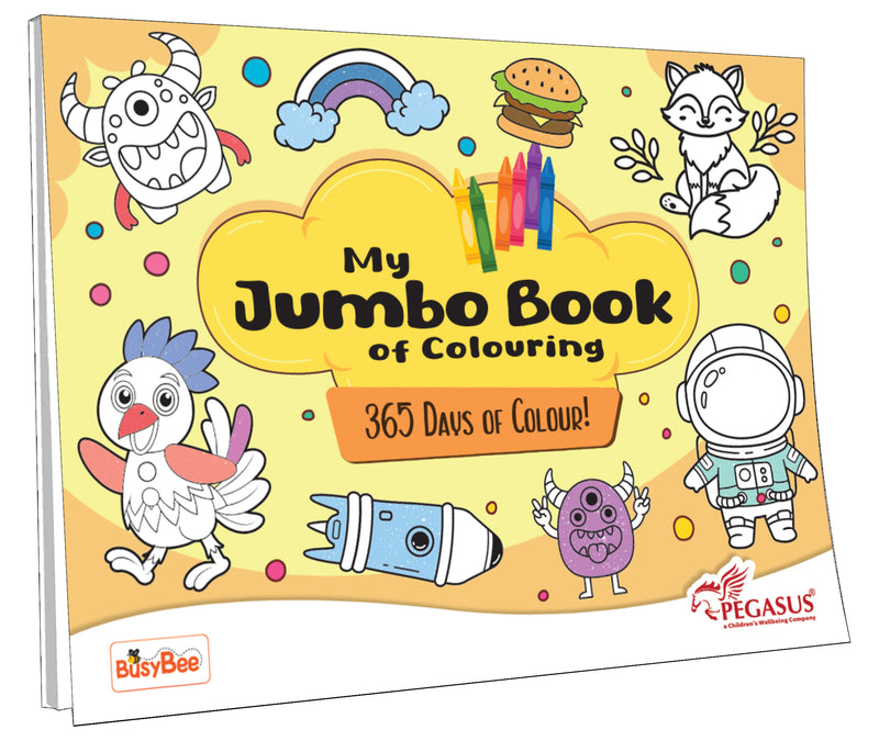 My Jumbo Book of Colouring for Kids – Fun Creative Workbook with 184 Fun Colouring Pages (Age 3+ Years)
