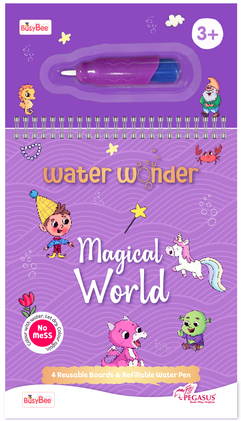 Water Wonder Colouring Book – Magical World Reusable Magic Books for Kids (Age 3+ Years)
