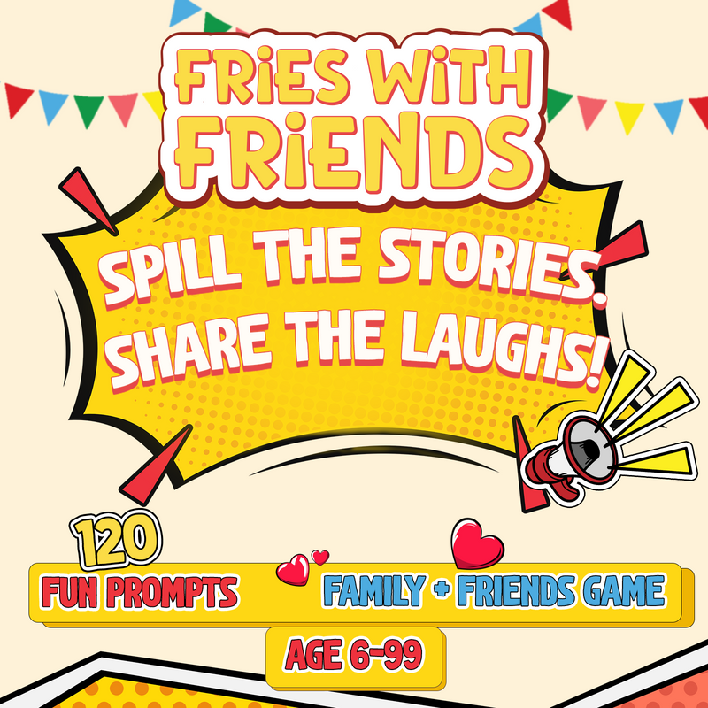 Fries with Friends - Fun Conversation Stick Game For Kids, Teens, and Adults (Age 6–99 Years)