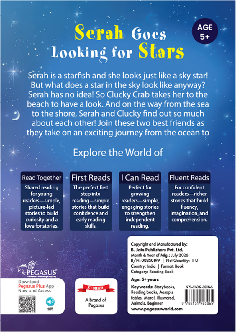 Serah Goes Looking for Stars Picture Book for Kids - Moral and Adventure Stories, Friendship, Kindness and Imagination (Age 4+ Years)