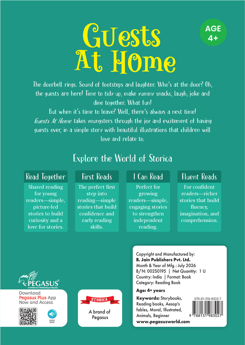 Guests at Home Picture Book For Kids Moral Bedtime Stories Hospitality, Kindness and Responsibility Story Book (Age 4+ Years)
