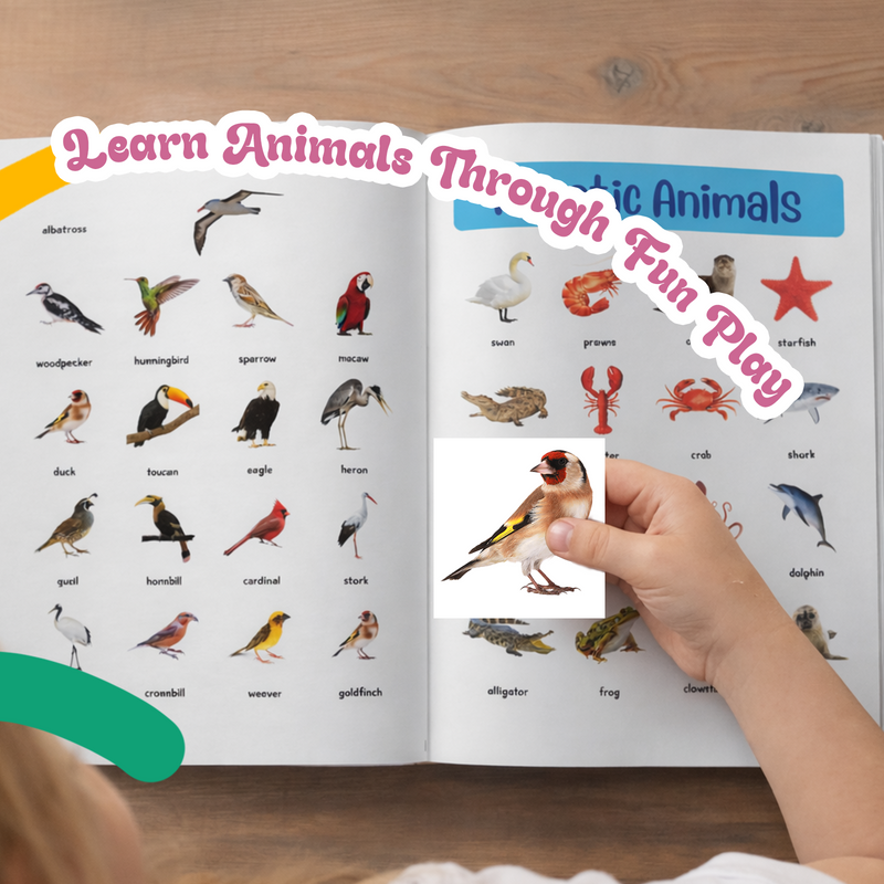 400+ Ultimate Stickers Animals and Birds for Kids – Fun Learning Activity Book (Age 3+ Years)
