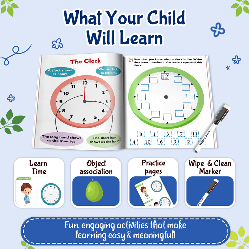 Telling Time - Wipe & Clean Workbook