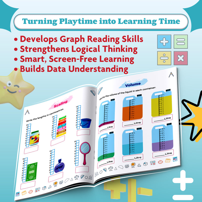 STEAM Wonders of Maths Workbook for Class 2 | Data Handling Activity Book with Graphs, Tally Marks & Real-Life Data Practice (Age 6–8 Years)