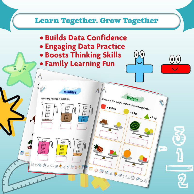 STEAM Wonders of Maths Workbook for Class 2 | Data Handling Activity Book with Graphs, Tally Marks & Real-Life Data Practice (Age 6–8 Years)