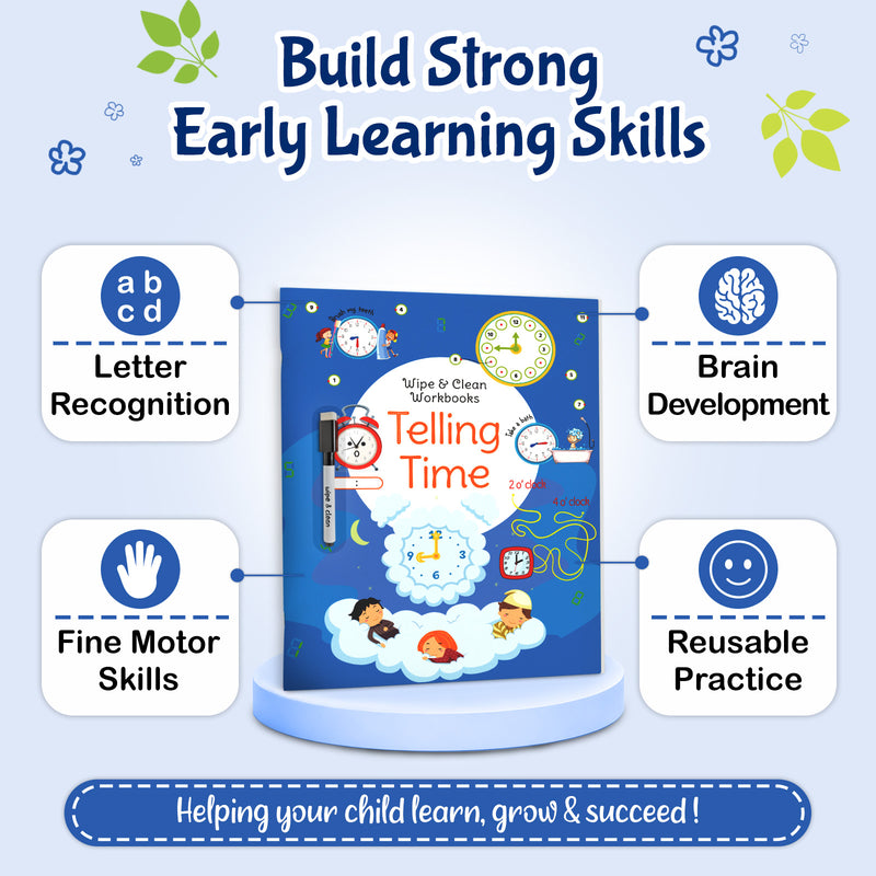 Telling Time - Wipe & Clean Workbook