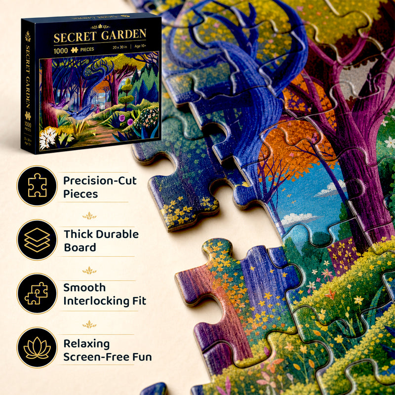 The Secret Garden 1000 Piece Jigsaw Puzzle for Adults and Teens Challenging Family Puzzle Game (Age 8+ Years)