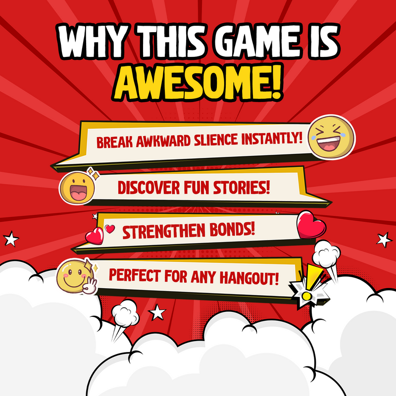 Fries with Friends - Fun Conversation Stick Game For Kids, Teens, and Adults (Age 6–99 Years)