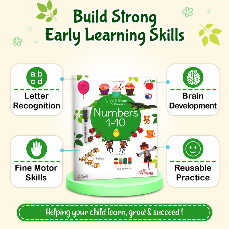 Numbers 1-10 - Wipe & Clean Workbook
