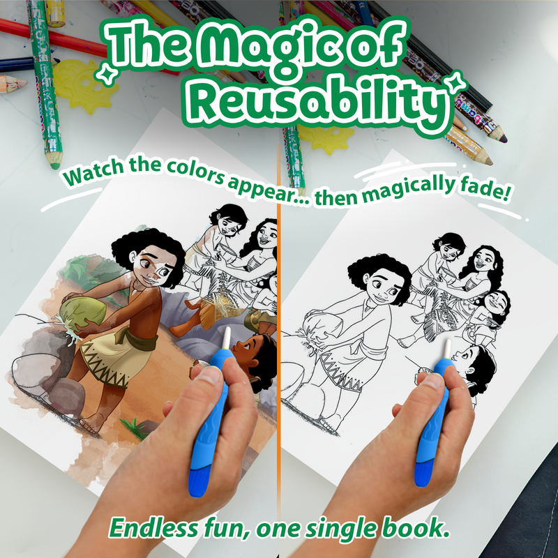 Water Wonder Colouring Book – Moana Theme Reusable Magic Books for Kids (Age 3+ Years)