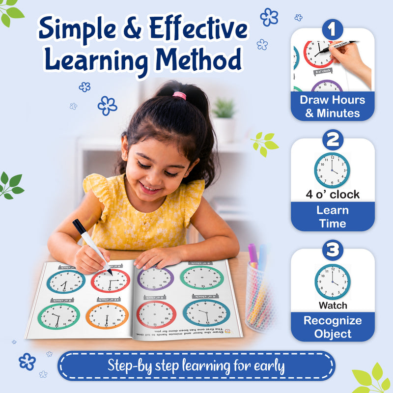 Telling Time - Wipe & Clean Workbook