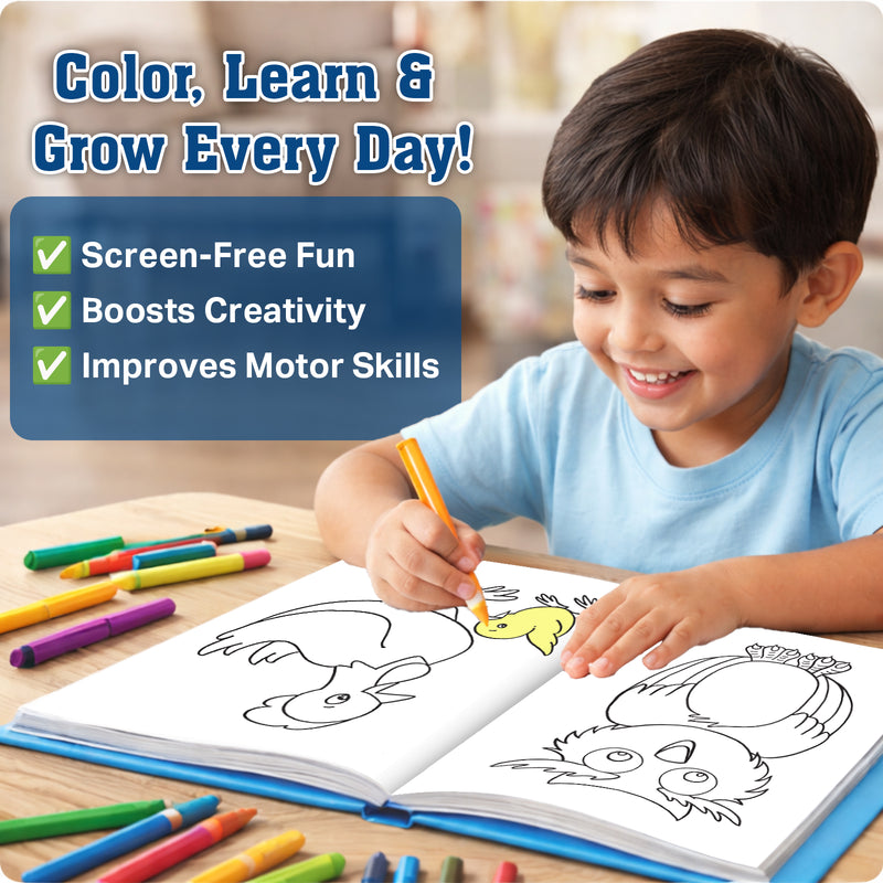 Jumbo Colouring Book 1 for Kids – Creative Colouring Books with 140+ Fun Pictures (Age 3+ Years)