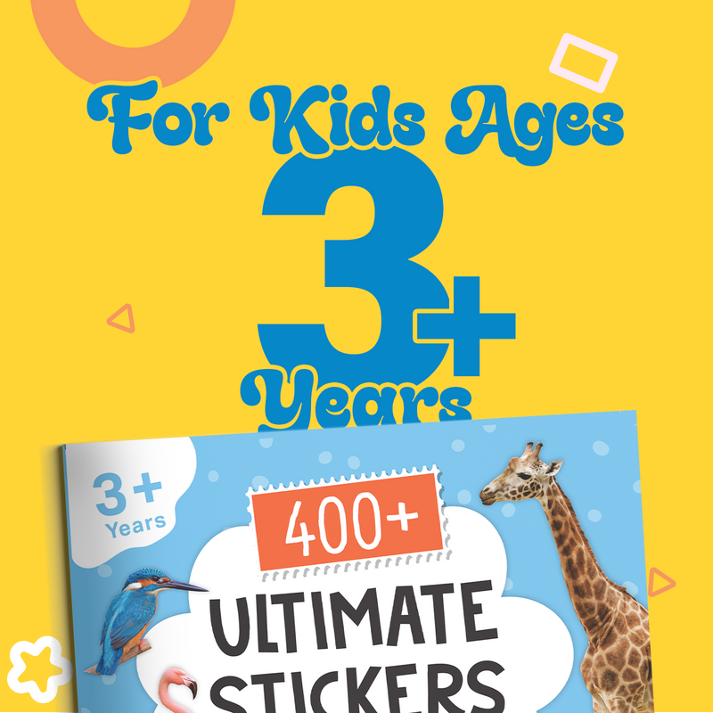 400+ Ultimate Stickers Animals and Birds for Kids – Fun Learning Activity Book (Age 3+ Years)