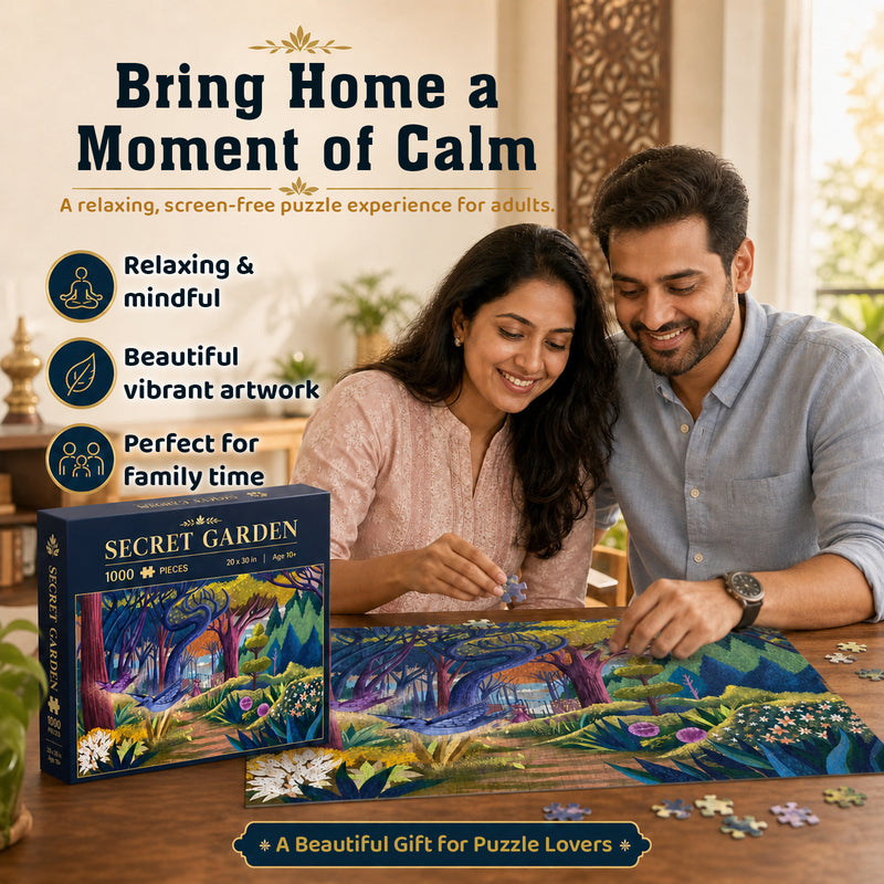 The Secret Garden 1000 Piece Jigsaw Puzzle for Adults and Teens Challenging Family Puzzle Game (Age 8+ Years)