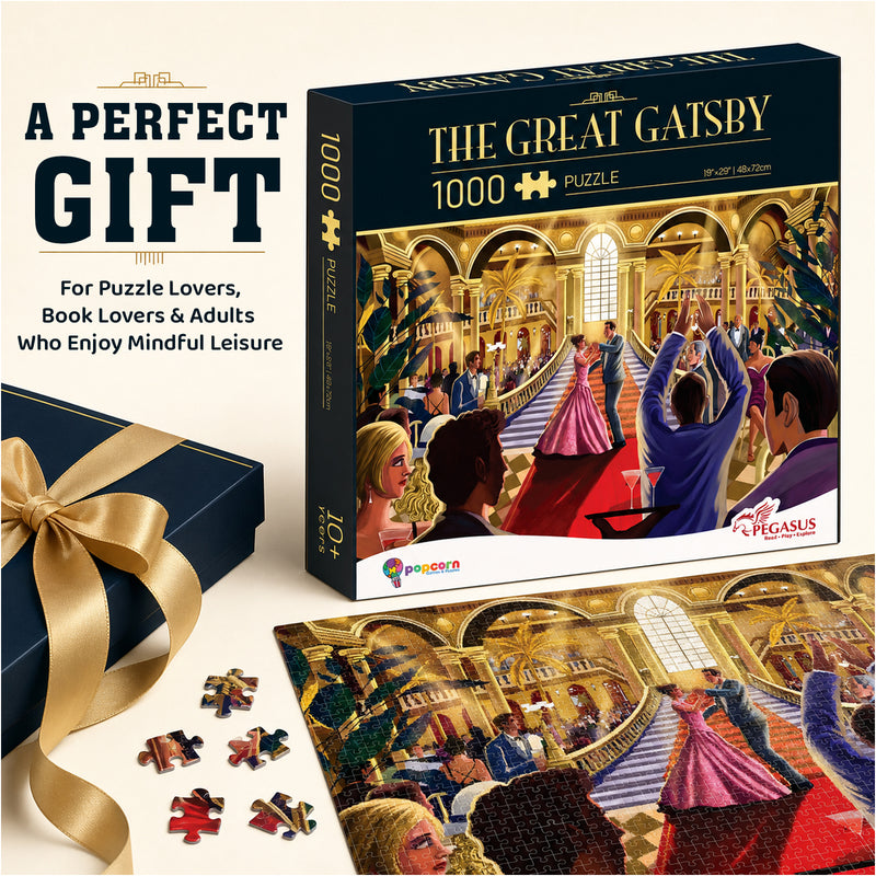 The Great Gatsby 1000 Piece Jigsaw Puzzle for Adults and Teens Challenging Family Puzzle Game (Age 8+ Years)