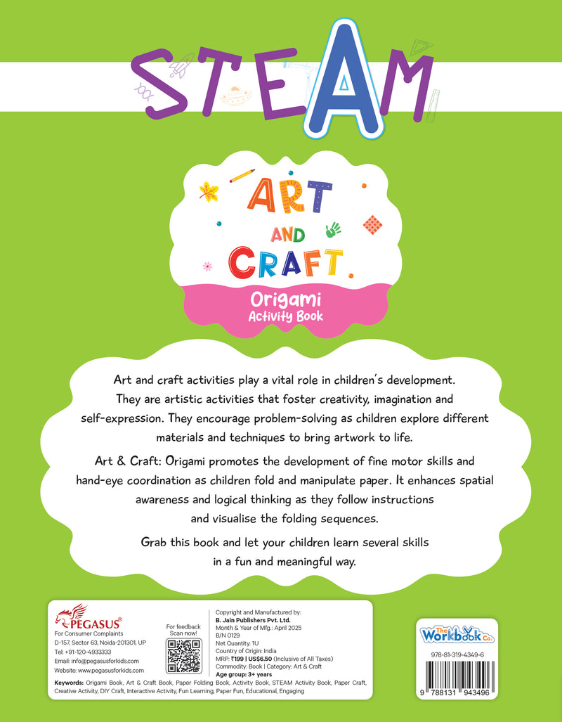 STEAM – Origami A – Activity Book | The Workbook Co. – Pegasus