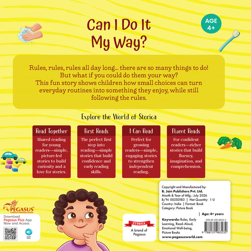 Can I Do It My Way - Moral Story Book for Kids Teaches Good Habits, Listening Skills & Positive Behaviour for Children (Age 2+ Years)