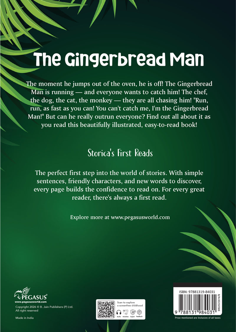 The Gingerbread Man Story Book – Early Learning Book for Kids (Age 4+ Years) |  Classic Fairy Tale Story Book for Toddler
