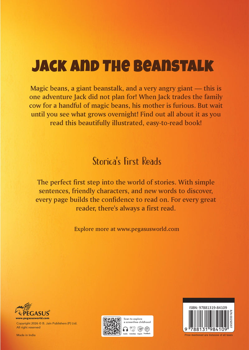 Jack and the Beanstalk Story Book – Early Learning Book for Kids (Age 4+ Years) |  Classic Fairy Tale Story Book for Toddler