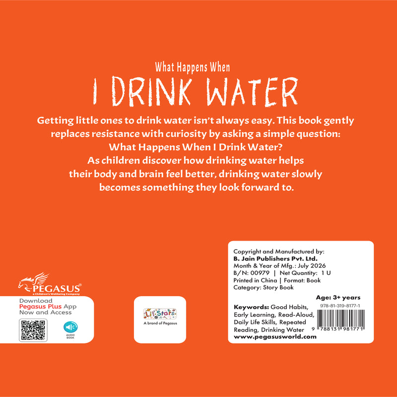 What Happens When I Drink Water Book for Kids (Age 2+ Years) Healthy Habits Story Book | Early Learning Book for Boys and Girls.