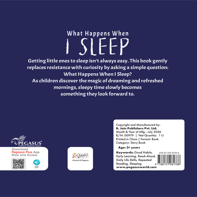 What Happens When I Sleep Book for Kids (Age 2+ Years) Healthy Habits Story Book | Early Learning Book for Boys and Girls.