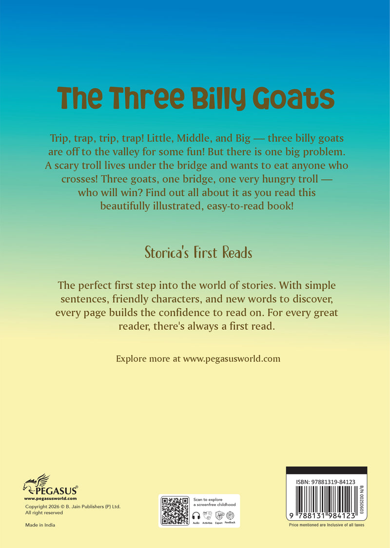 The Three Billy Goats Story Book – Early Learning Book for Kids (Age 4+ Years) |  Classic Fairy Tale Story Book for Toddler