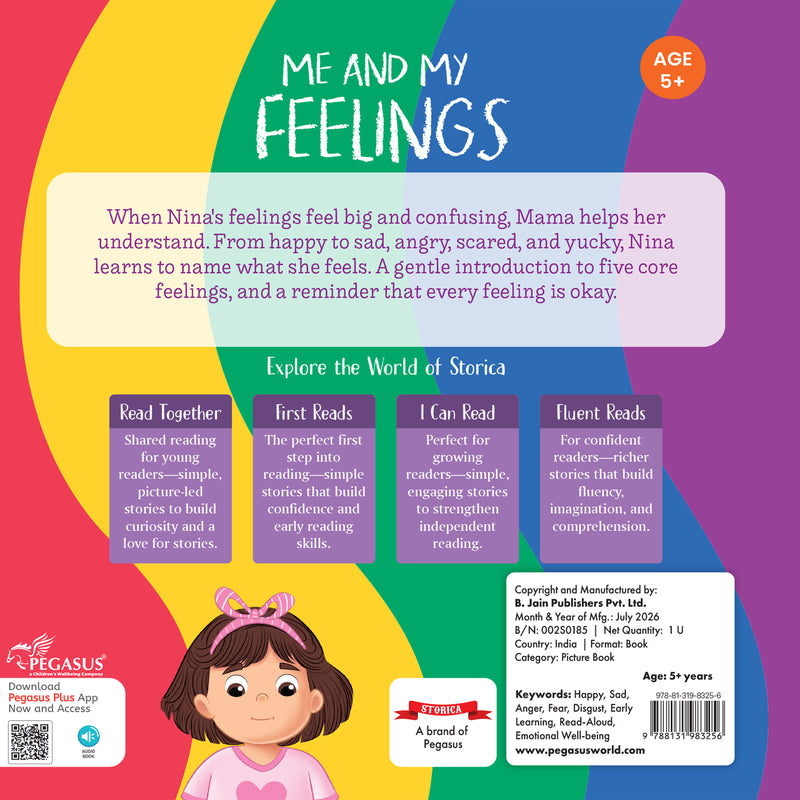 Me and My Feelings - Moral Story Book for Kids Teaches Good Habits, Listening Skills & Positive Behaviour for Children (Age 2+ Years)