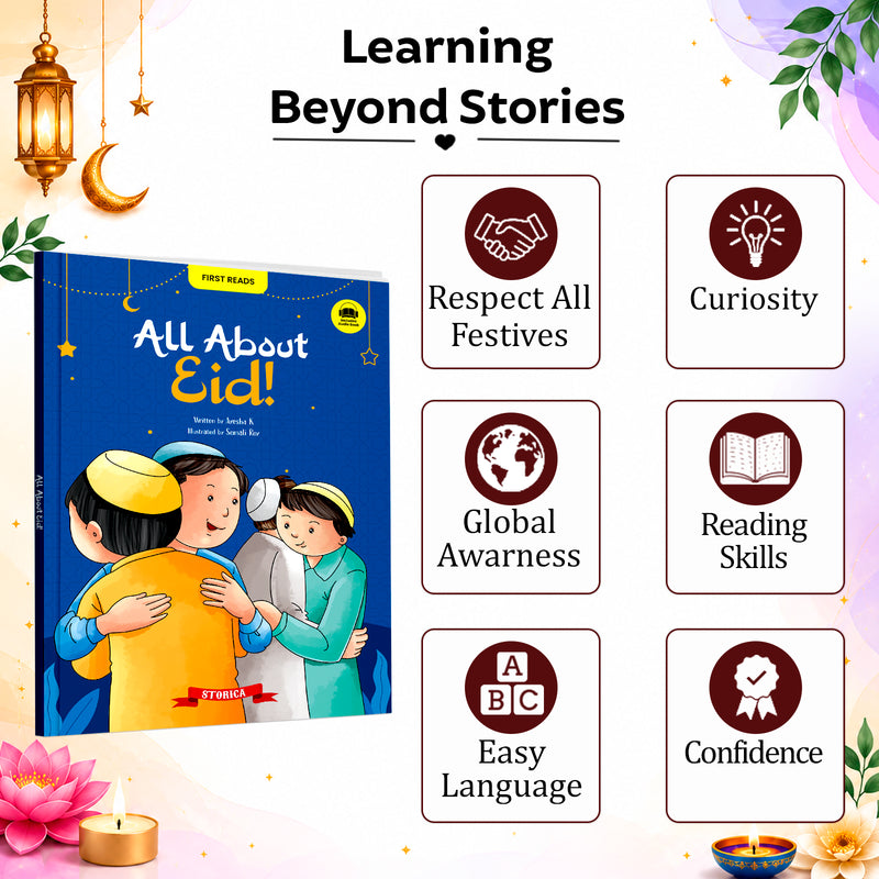 All About Eid for Kids - Learn Islamic Traditions, Islamic Values, Teachings, Traditions and Festivals  (Age 4+ Years)