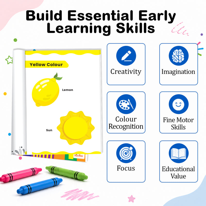 Let’s Learn Colours Book for Kids - Colour Recognition and Early Learning Workbook For 2+ Years Boys and Girls