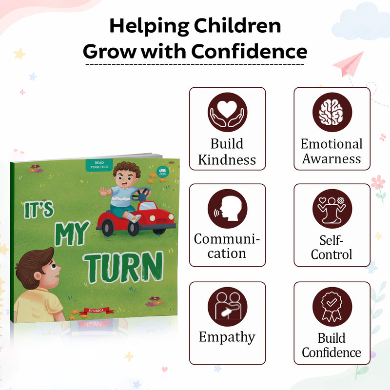 It's My Turn - Moral Story Book for Kids Teaches Good Habits, Listening Skills & Positive Behaviour for Children (Age 2+ Years)