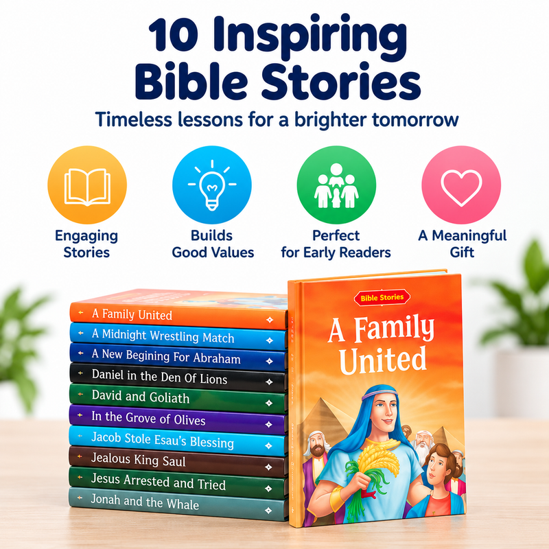 Bible Stories for Kids – 10 Book Set | Inspiring Faith & Imagination