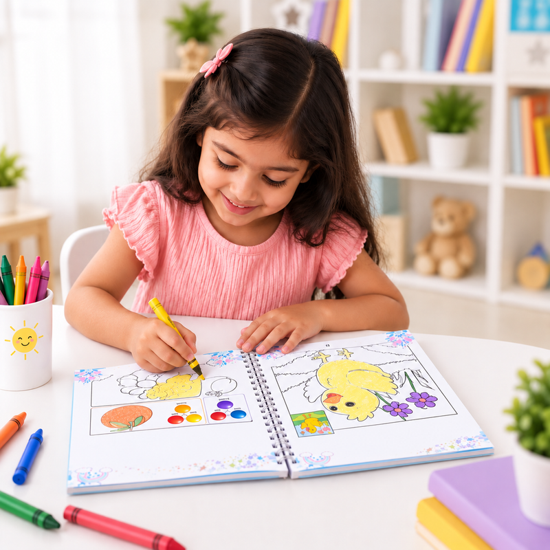 Set of 4 STEAM Art & Craft Books | Age 2+ Years