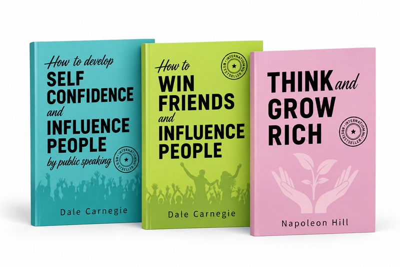 Self-Help Books for Personal Growth - Set of 3 Books | For Adults