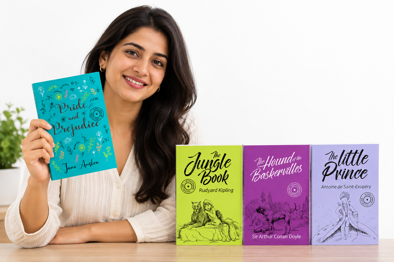 Set of 4 Classics Story Books | For Adults