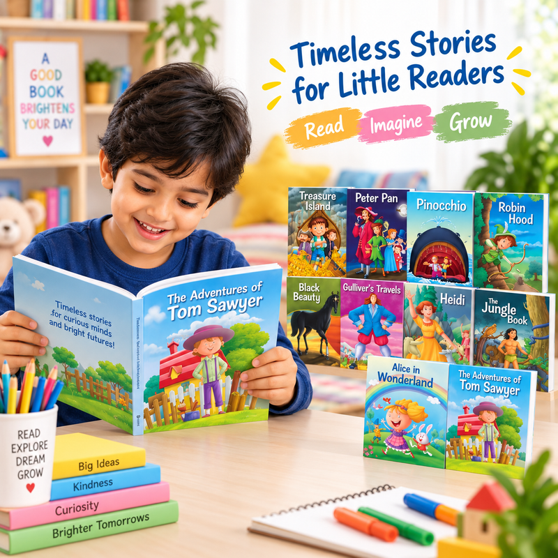 Set of 10 Classic Tales Picture Story Books | Age 3+ Years