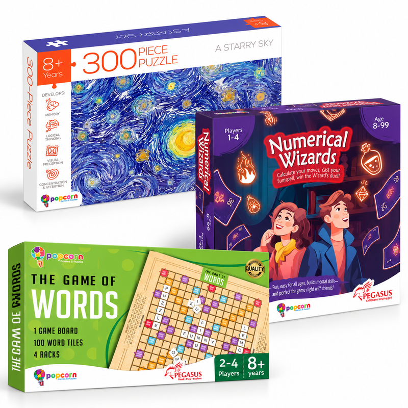 Brainy Games & Puzzle Fun (Ages 8-12)