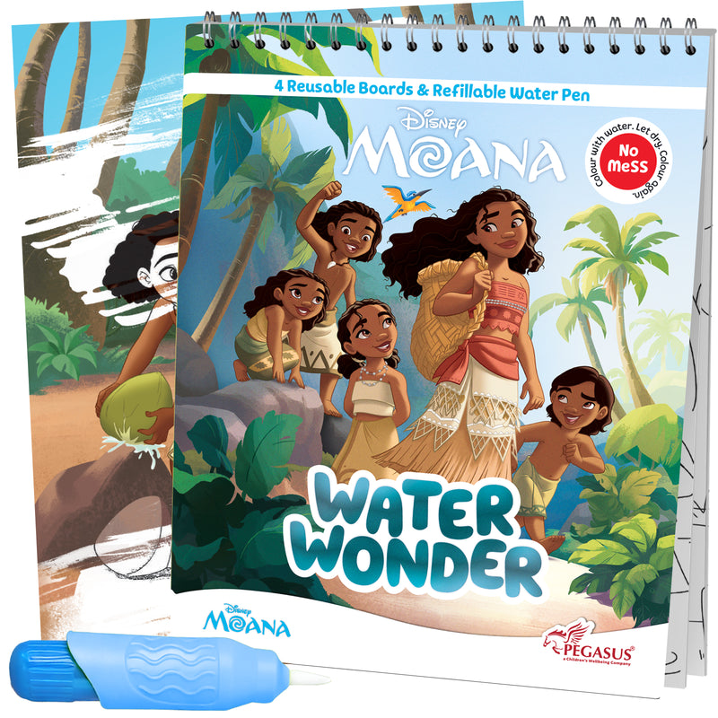 Water Wonder Colouring Book – Moana Theme Reusable Magic Books for Kids (Age 3+ Years)