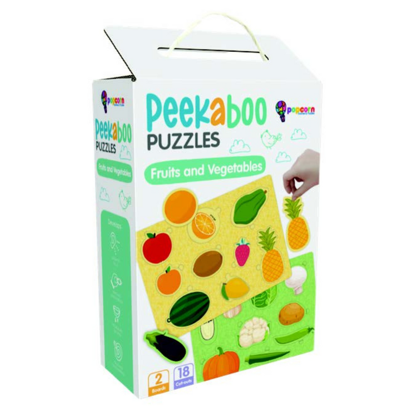 Fruits and Vegetables PEEKABOO PUZZLES