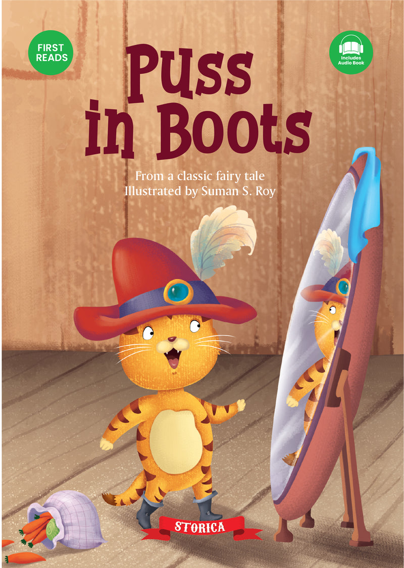 Puss in Boots Story Book – Early Learning Book for Kids (Age 4+ Years) |  Classic Fairy Tale Story Book for Toddler