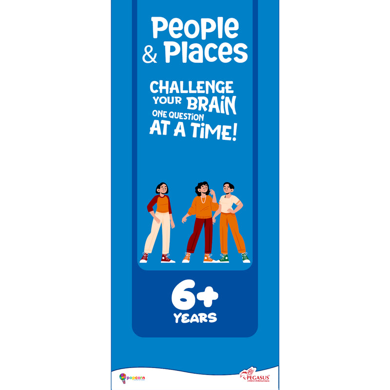 Quiz Master People and Places for Kids (Age 6+ Years) Quiz Challenge Educational Cards and Brain Teaser Learning Game